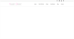 Desktop Screenshot of kelseygrant.com